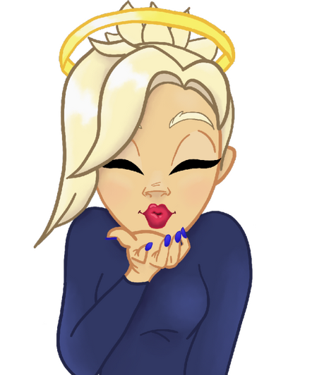 Mercy Blowing Kiss